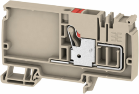 PUSH IN Supply Terminal, 10 mm2, 800 V, 57 A, Dark Beige
