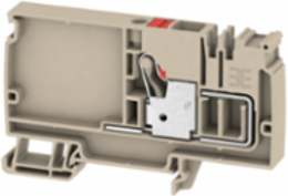 PUSH IN Supply Terminal, 10 mm2, 800 V, 57 A, Dark Beige