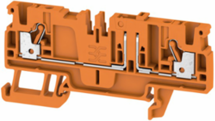 Test-Disconnect Terminal Block, 2.5 mm2, 20 A, 500 V, Orange