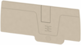 AEP 2C 6 End Plate, 2.56 Inch Height, 1.5 Inch Depth, Dark Beige