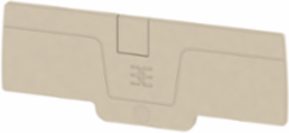 A-series End Plate with Snap-in Pegs, 1.274 Inch Depth, 3.378 Inch Height