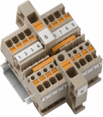 ALO 6 BL Supply Terminal, 6 mm2, 800 V, 41 A, PUSH IN Connection, Blue
