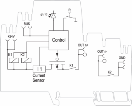 Electronic Load Monitor 6A 24V DC, 0.72 Inch Wide, IP20 Rating