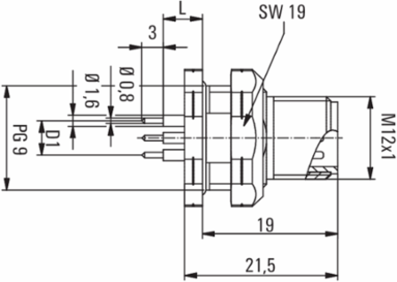 SAIE-M12SB-4-H12TL-PG9