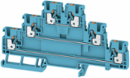 Feed-Through Terminal Block, 2.5 mm2, 800 V, 22 A, PUSH IN, Blue