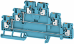 Feed-through Terminal Block, 2.5 mm2, 800 V, 24 A, PUSH IN Technology, Blue