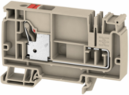 PUSH IN Terminal Block, 10 mm2, 250 V, 57 A, Dark Beige