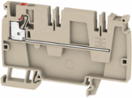 Modular Distribution Terminal, PUSH IN, 4 mm2, 32 A, 250 V, Dark Beige