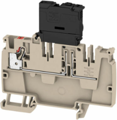 Distribution Terminal with Fuse, PUSH IN, 4 mm2, 250 V, 6.3 A