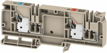 PUSH IN Supply Terminal 10 mm2, 250 V, 57 A, Dark Beige