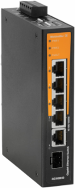 Unmanaged Network Switch, 4 RJ45 Ports, Gigabit Ethernet, IP30