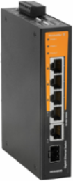 Unmanaged Network Switch, 4 RJ45 Ports, Gigabit Ethernet, IP30