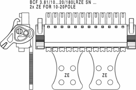 PCB Connector, 3.81mm, 6 Poles, PUSH IN Connection, Max Clamping 1.5mm2