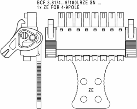 PCB Connector, 3.81mm, 6 Poles, PUSH IN Connection, Max Clamping 1.5mm2