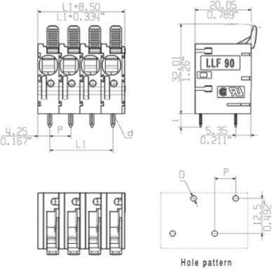 LLF 7.50/05/90V 5.0SN BK BX
