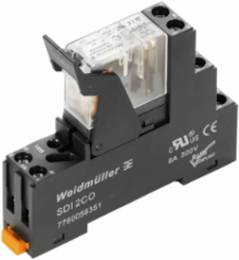 DRI Relay Module, 2 CO Contacts, 24V DC, 5A Continuous Current, 15.8mm Width