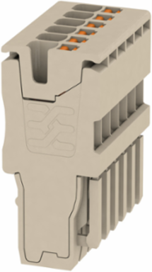 Plug 1.5 mm2, 500 V, 17.5 A, Dark Beige, PUSH IN Technology