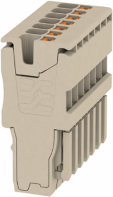 Plug, 1.5 mm2, 500 V, 17.5 A, PUSH IN Technology, Dark Beige