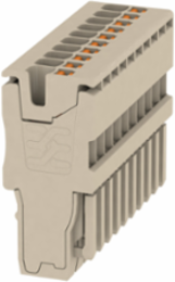 APG 1.5 mm2 Plug, 500 V, 17.5 A, PUSH IN Technology, Dark Beige