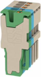 APG Plug 1.5 mm2, 500 V, 17.5 A, Dark Beige, Blue, Green