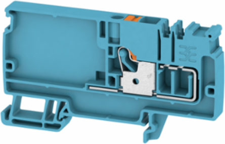 Supply Terminal PUSH IN 6 mm2, 500 V, 41 A, Blue