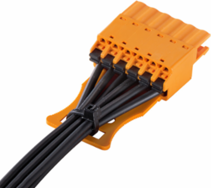 PCB Plug-in Connector, 6 Poles, 24.8mm Width, Black, PA 66/6