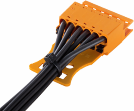 PCB Plug-in Connector, 6 Poles, 24.8mm Width, Black, PA 66/6