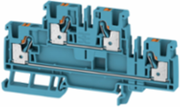 A2T Double-Tier Terminal Block, 4 mm2, 800 V, 32 A, Blue