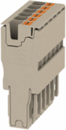 4 mm2 Plug, 690 V, 32 A, Dark Beige, PUSH IN Technology