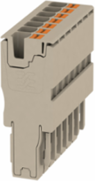 APG Push In Plug, 4 mm2, 690 V, 32 A, Dark Beige