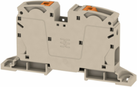PUSH IN Terminal Block 35 mm2, 1000 V, 125 A, Dark Beige