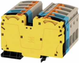 Push In Terminal Block 35 mm2, 125 A, 1000 V, Dimensions: 3.996 Inch Height, 3.15 Inch Width
