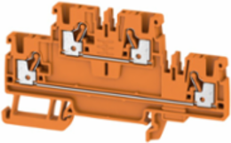 A2T 4 OR Double-tier Terminal, 4 mm², 800 V, 32 A, Orange, Push-in Technology