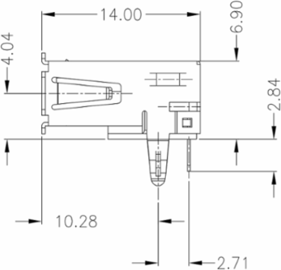 USB2.0A T1H 2.5N4 TY BK