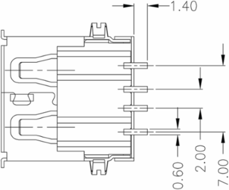 USB2.0A S1H 1.4N4 TY BK