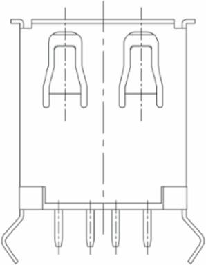 USB2.0A R1V 2.5N4 TY BK