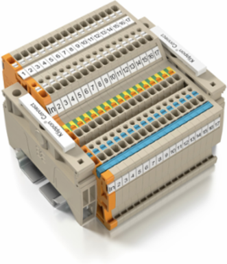 PUSH IN Terminal Block 1.5 mm2, 250 V, 13.5 A, Orange
