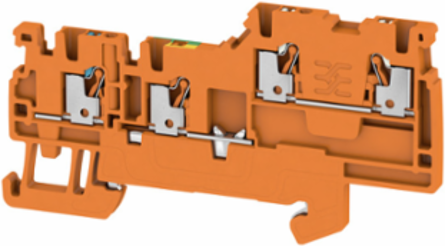 PUSH IN Terminal Block 1.5 mm2, 250 V, 13.5 A, Orange