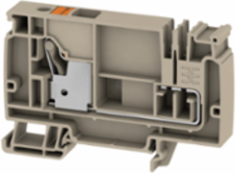 PUSH IN Supply Terminal, 10 mm2, 250 V, 57 A, Dark Beige
