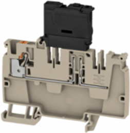 Modular Distribution Terminal, 4 mm2, 250 V, 6.3 A, Push In Technology, Dark Beige