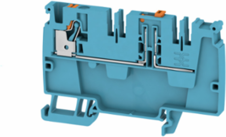 Test-Disconnect Terminal, 4 mm2, 250 V, 20 A, Blue