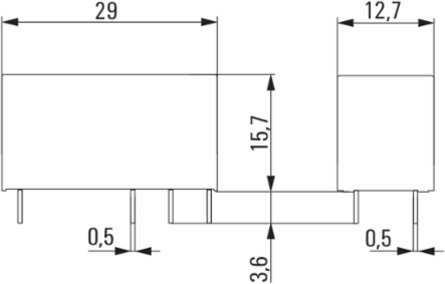 Relay Module 2 CO Contacts, 24 V DC, 8 A, 12.7 mm Width