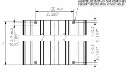 Transparent Cover Profile Hood, 108 mm Width, 2000 mm Length