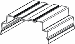 Transparent Cover Profile Hood, 108 mm Width, 2000 mm Length