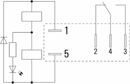 D-SERIES Relay Module, 12 V DC, 10 A, 1 CO Contact with Test Button