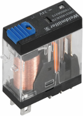 D-SERIES Relay Module, 12 V DC, 10 A, 1 CO Contact with Test Button