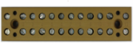 Multipin Terminal Strip, 24 Connections, 400V, 32A, 4mm2 Rated Cross-Section