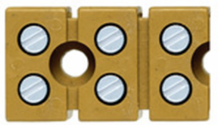 MK 3/3/E Multipin Terminal Strip, 6 Connections, Rated Cross-Section 2.5 mm2