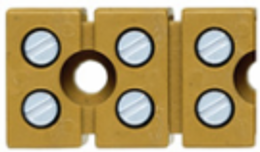MK 3/3/E Multipin Terminal Strip, 6 Connections, Rated Cross-Section 2.5 mm2