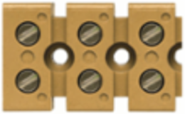 MK 6/3/E Multipin Terminal Strip, Rated 6 mm2, 41 A, Direct Mounting